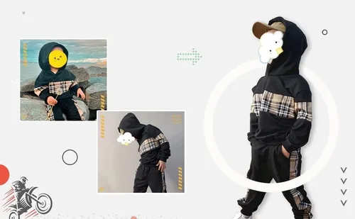 Vista 3 de Conjunto de sudadera de manga larga con capucha y pantalones para niños pequeños