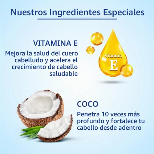 Vista 2 de Parachute Advansed Aceite de coco dorado con vitamina E Aceite de coco puro Para cabello largo, fuerte y nutrido Protección contra daños