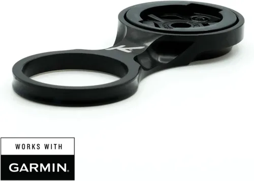 Vista 2 de K-Edge Soporte para computadora de bicicleta Stem Garmin Negro accesorios de ciclismo-electrónica