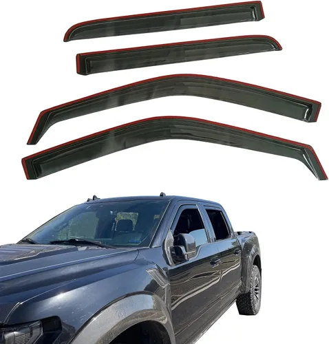 Vista 8 de Parasol para ventana exterior, protectores de lluvia compatibles con Toyota 4Runner 2025-2026, deflector de ventilación de viento, humo, 4 piezas