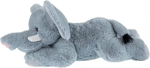 Vista 4 de Wild Republic EcoKins Elefante Africano Animal de Peluche de 12 pulgadas, regalos ecológicos para niños, juguete de peluche, hecho a mano con 16
