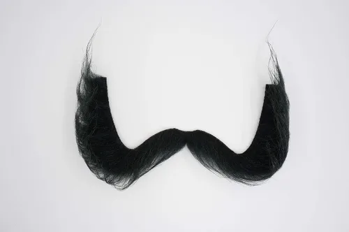 Vista 4 de Mustaches Hillbilly - Bigote y patillas falsas autoadhesivas, novedad, pelo facial falso, accesorio de disfraz para adultos, color negro brillante