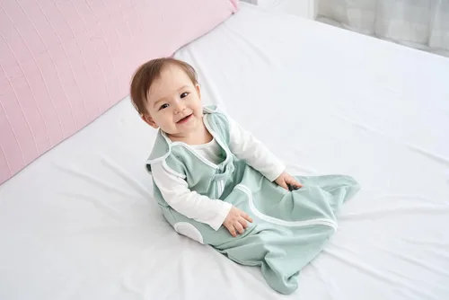 Vista 4 de TWINOR Breathable Reduce Suffocation Risk Baby Wearable Blanket, Sleeping Bag with 2-Way Zipper, Tog 0.5 Soft Sack