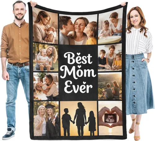 Vista 12 de Regalos para mujeres/hombres, manta personalizada de cumpleaños con imagen, mantas personalizadas con fotos, día de San Valentín, Navidad, regalos