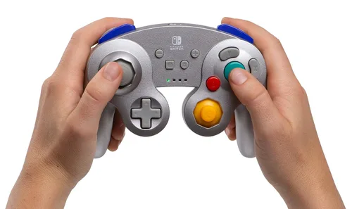 Vista 6 de PowerA Wireless Controller for Nintendo Switch - GameCube Style Silver - Nintendo Switch