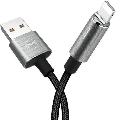 Vista 5 de Apagado/encendido Smart LED Desconexión automática y recarga automática Nylon trenzado sincronización carga datos USB 6FT/1.8M cable compatible