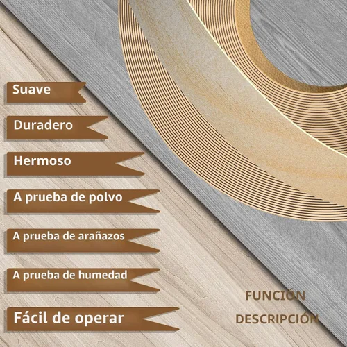 Vista 6 de GSCIT Club - Bandas de borde de chapa de abedul, rollo de 1.5 pulgadas x 10 pies, prepegadas, flexibles, bandas de cinta de madera real
