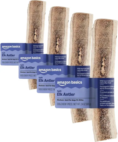 Vista 11 de Marca Amazon – Cuerno de alce dividido Wag, desprendimiento natural, pequeño (mejor para perros de menos de 15 libras)