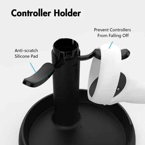 Vista 4 de AMVR Soporte para VR, accesorios para auriculares VR para Quest Pro, Meta Quest, Quest 2, Rift o Rift S y controladores táctiles