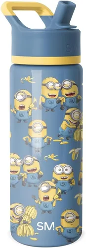 Vista 67 de Simple Modern DC Comics Batman - Botella de agua para niños con tapa con pajilla, vaso aislado de acero inoxidable de 14 onzas para niños, vaso a