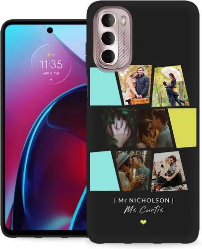 Vista 32 de Funda personalizada para Motorola Moto G Stylus 5G con nombre de foto y texto – GStylus 5G personalizada para teléfono móvil/smartphone/teléfono