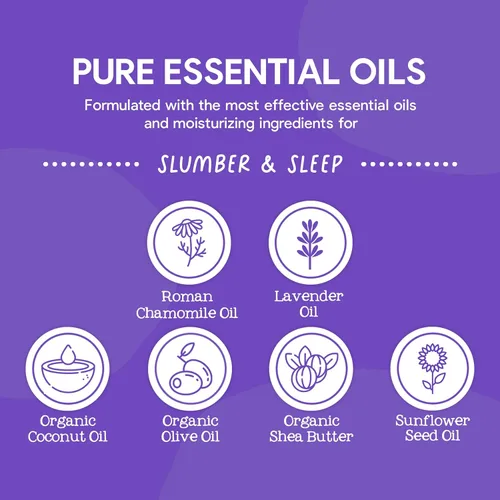 Vista 5 de Oilogic Slumber & Sleep - Aceite esencial de vapor para el pecho para bebés y niños pequeños, aceites esenciales suaves que calman y calman