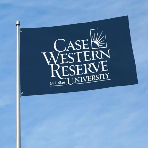 Vista 3 de Case Western Reserve University - Bandera decorativa para exteriores, de 3 x 5 pies, bandera de jardín, bandera individual para exteriores