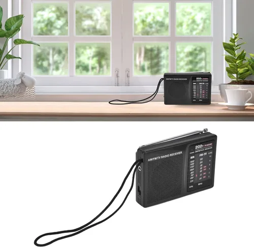 Vista 5 de R-202T Audio - Banda portátil AM/FM/TV para uso en interiores y exteriores con auriculares externos
