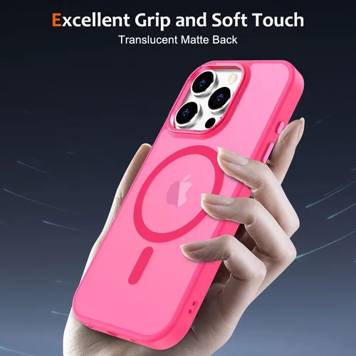 Vista 788 de Anuck - Funda magnética para iPhone 11 compatible con MagSafe, carcasa trasera mate translúcida dura, borde de TPU, delgada, resistente a impactos