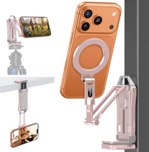 Vista 16 de OMOTON TP02-Pro - Soporte magnético para teléfono para vlogging, elementos esenciales para creadores de contenido con tornillo de 1/4 pulgadas