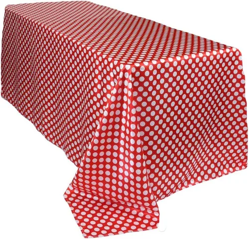 Vista 19 de YOUR CHAIR COVERS - Mantel rectangular de satén de 60 x 102 pulgadas - Mantel rectangular de satén brillante para mesas rectangulares de 6 pies