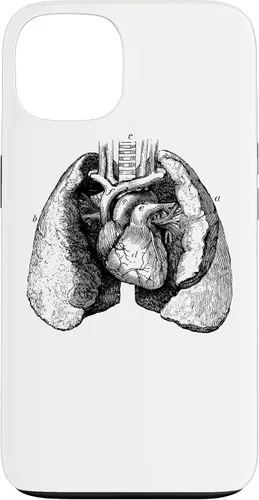 Vista 7 de Human Heart Lungs Anatomy Vintage Medical Anatomical Heart Case for iPhone 17