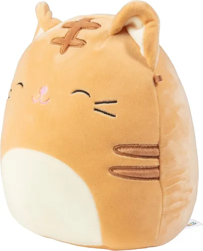 Vista 4 de Squishmallows - Gato de 8 pulgadas de misterio, recibe surtido de 1 peluche - Peluche oficial de Jazwares - Gato naranja o gris - Gato de peluche