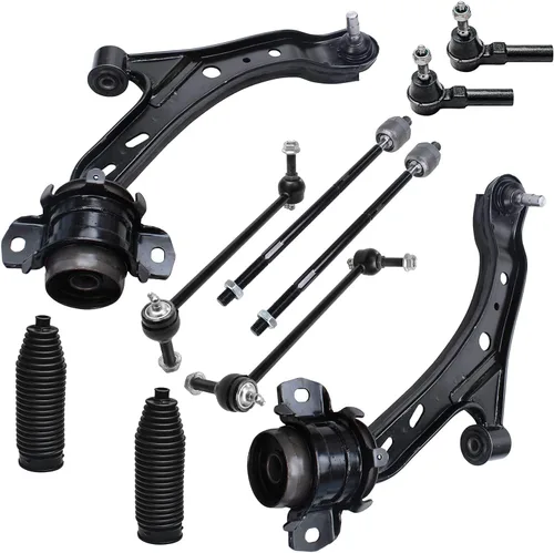 Vista 396 de Detroit Axle - Kit de suspensión frontal de 10 piezas para Dodge Avenger 2008-2014, Chrysler Sebring 2007-2010, 2 brazos de control inferiores, 2