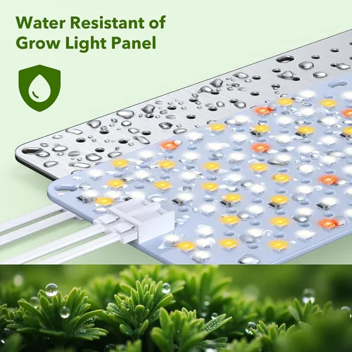 Vista 7 de SDOVUERC Luces de Crecimiento de Espectro Completo 384 LEDs, Luces de Crecimiento de Plantas de 24W para Plantas de Interior con Función de Conexión
