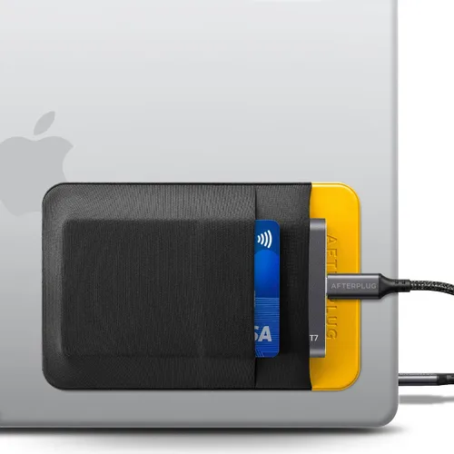 Vista 27 de Soporte para SSD y disco duro de 2 bolsillos para laptop, adhesivo reutilizable, funda de bolsillo adhesiva para SSD portátil externo, disco duro