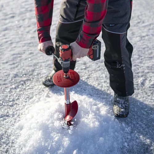 Vista 6 de Eskimo 35400 Broca de pistola de 6" Taladro Adaptativo para Hielo Broca Pesa Solo 1.45 Kilogramos, Vuelve a perforar agujeros viejos fácilmente