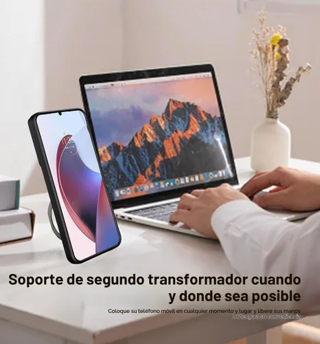 Vista 8 de Funda para teléfono Motorola Moto G85 5G con protector de pantalla de vidrio, cubierta protectora de cámara deslizante integrada, funda protectora