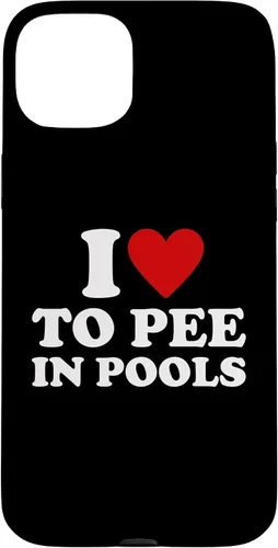 Vista 8 de iPhone 13 I Love To Pee In Pools I Heart To Pee In Pool Case