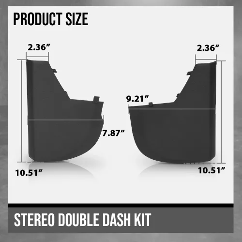 Vista 3 de G-PLUS Panel de extensión de consola central izquierdo y derecho compatible con DODGE RAM 1500/2010-2012 DODGE RAM 2500 3500 2009-2012