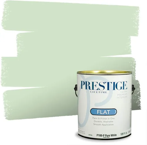 Vista 103 de PRESTIGE Pintura exterior e imprimación en uno, aloe, plano, 1 galón