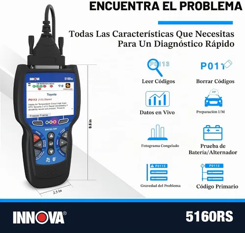 Vista 2 de Equus 5160 Carscan Pro lector de códigos