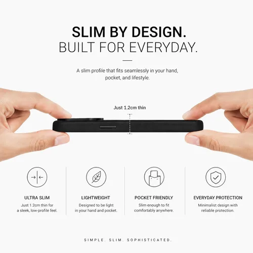 Vista 6 de Funda de piel para iPhone 14 Pro Max compatible con MagSafe, funda de piel de vaca auténtica de grano completo, botones de metal galvanizado, forro