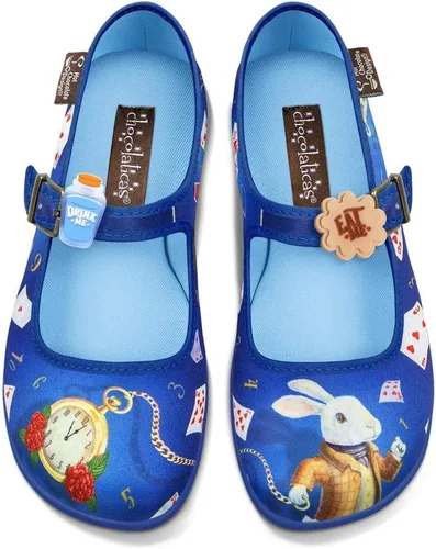 Vista 6 de Hot Chocolate Design Nostalgic - Zapatos planos con correa de hebilla para Cereza