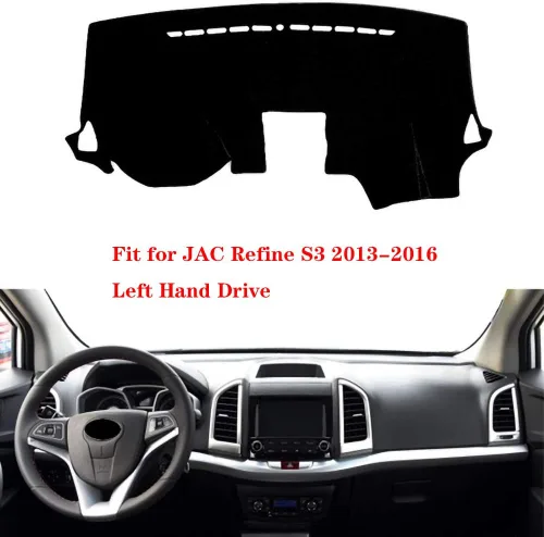 Vista 2 de Coche auto tablero cubierta para JAC refinar S3 2013 2014 2015 2016 mano izquierda Dashmat Pad alfombra Dash Mat