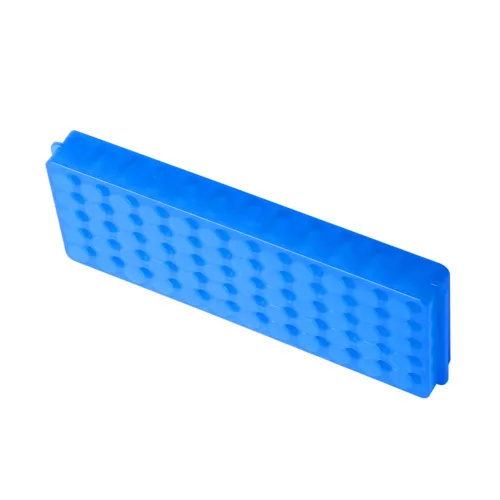 Vista 3 de 1 pieza de estante para tubos, estante para tubos de microcentrífuga, estante de placa centrífuga de doble cara para tubos de pipeta, para tubos