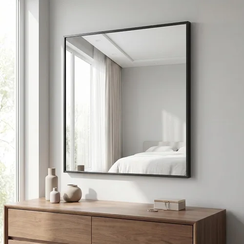 Vista 23 de BEAUTYPEAK Espejo de pared rectangular dorado de 24 x 36 pulgadas con marco de metal, se cuelga horizontal o vertical para sala de estar