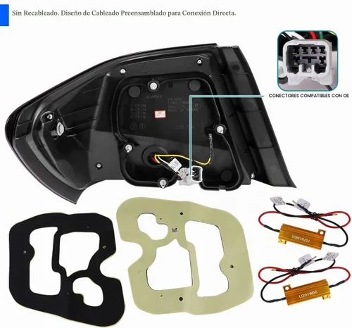 Vista 4 de SPEC-D TUNING - Luces traseras LED para Subaru Impreza 2008-2011, Impreza