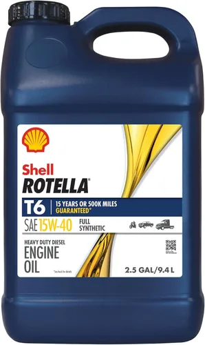 Vista 11 de Shell Rotella Aceite de motor T6 completamente sintético 5W-40, 1 cuarto de galón (paquete de 6)