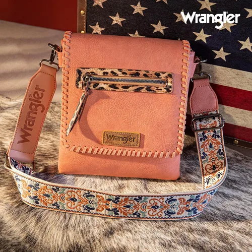 Vista 2 de Wrangler Bolsos cruzados para mujer, bolso tejido a mano del oeste