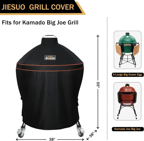 Vista 2 de Funda para parrillas Kamado Joe Big Joe, funda para Kamado Big Joe de 24 pulgadas