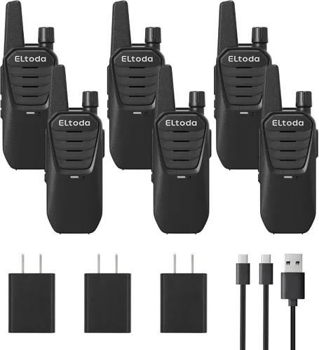 Vista 8 de E02 Walkie Talkies for Adults Rechargeable Two Way Radio