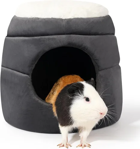 Vista 12 de Escondite de conejillo de indias, cama de conejillo de indias, piel de mascota pequeña estilo Halloween, cama ideal para mascotas pequeñas
