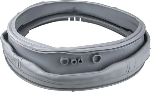 Vista 7 de 4986ER0004F Junta de puerta de arranque de lavadora - Compatible con piezas de lavadora de carga frontal L-G, Ken-More con puerto de drenaje de AMI