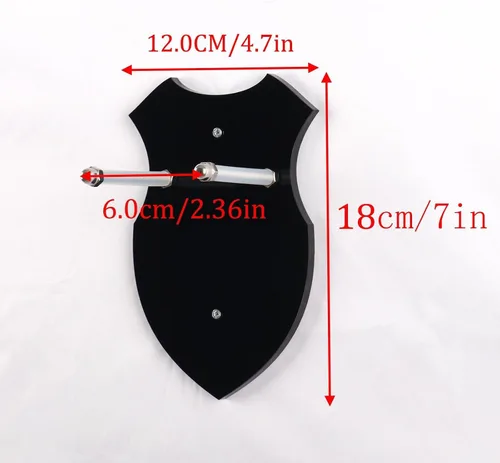 Vista 2 de WANLIAN Soporte de pared para espada, soporte de espada, gancho de pared, soporte de pared para espada, daga, hacha, keyblade sin pantalla vertical