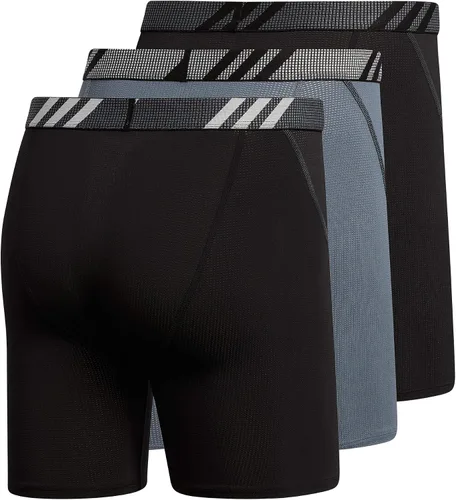 Vista 5 de adidas Calzoncillos tipo bóxer de malla deportiva para hombre (paquete de 3)