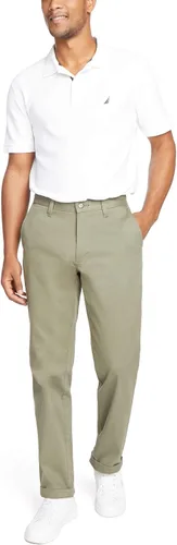 Vista 2 de Nautica Pantalón Chino de Corte Clásico con Frente Plano Elástico Sólido Deck para Hombre