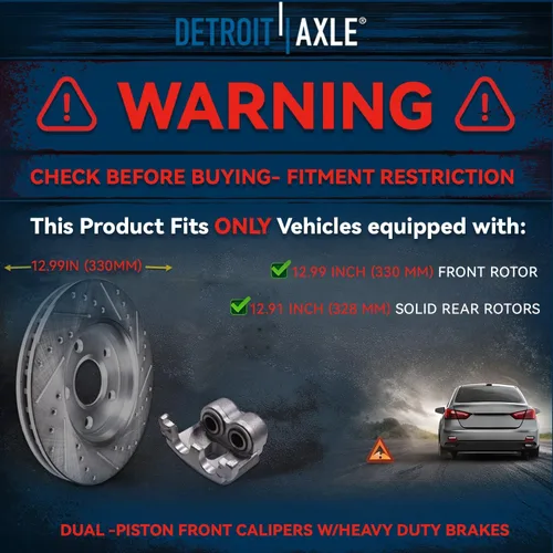 Vista 359 de Detroit Axle - Rotores de freno delantero para 04-13 Mazda 3 Rotores de frenos de disco 06-15 Mazda 5 Reemplazo: Rotor regular delantero de 11.81