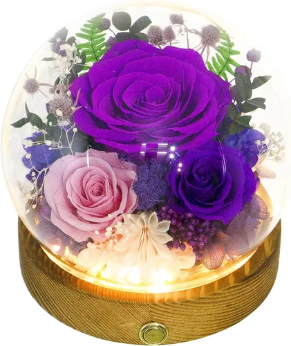 Vista 19 de Valley of Rain & Forest Flores reales de larga duración, regalo floral único para que envíes amor para todas las ocasiones, para decoración de Rosa