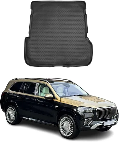 Vista 14 de OMAC Alfombrillas de carga para Mercedes GLS Class X167 2020-2025 7Seats de goma, color negro